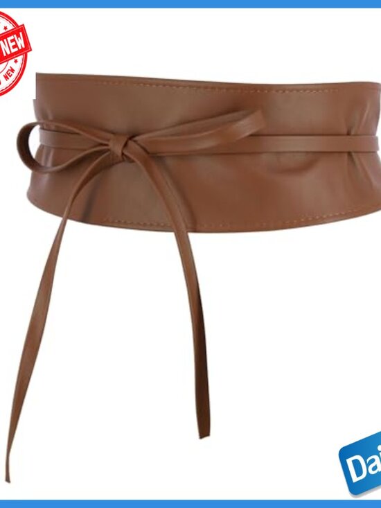 Italian Full Grain Leather Obi Belt, Adjustable Fit, Made in France main image 7